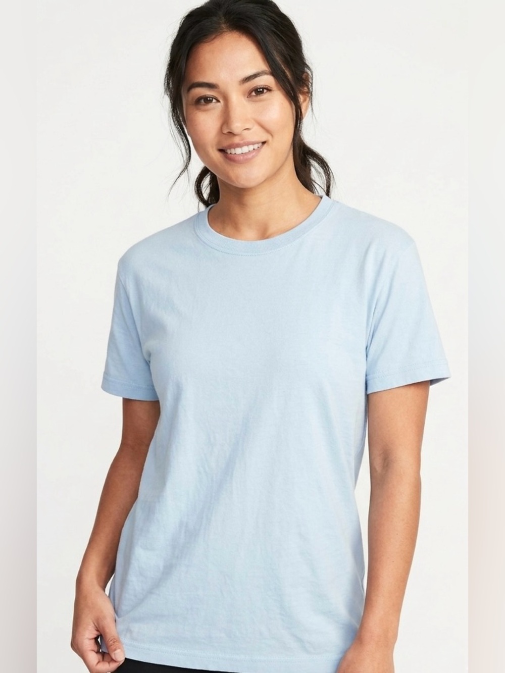 Body Basics Light Blue Essential Crew Neck T-Shirt